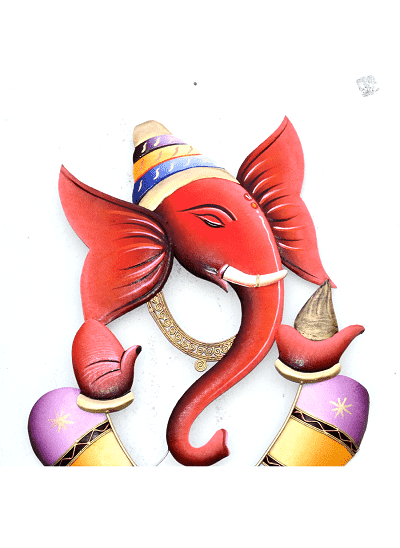 Metal 3 D Ganesh - Wall Hanging - 1