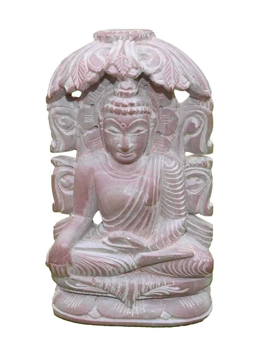 Pink Stone Buddha, 4 Inch - 1