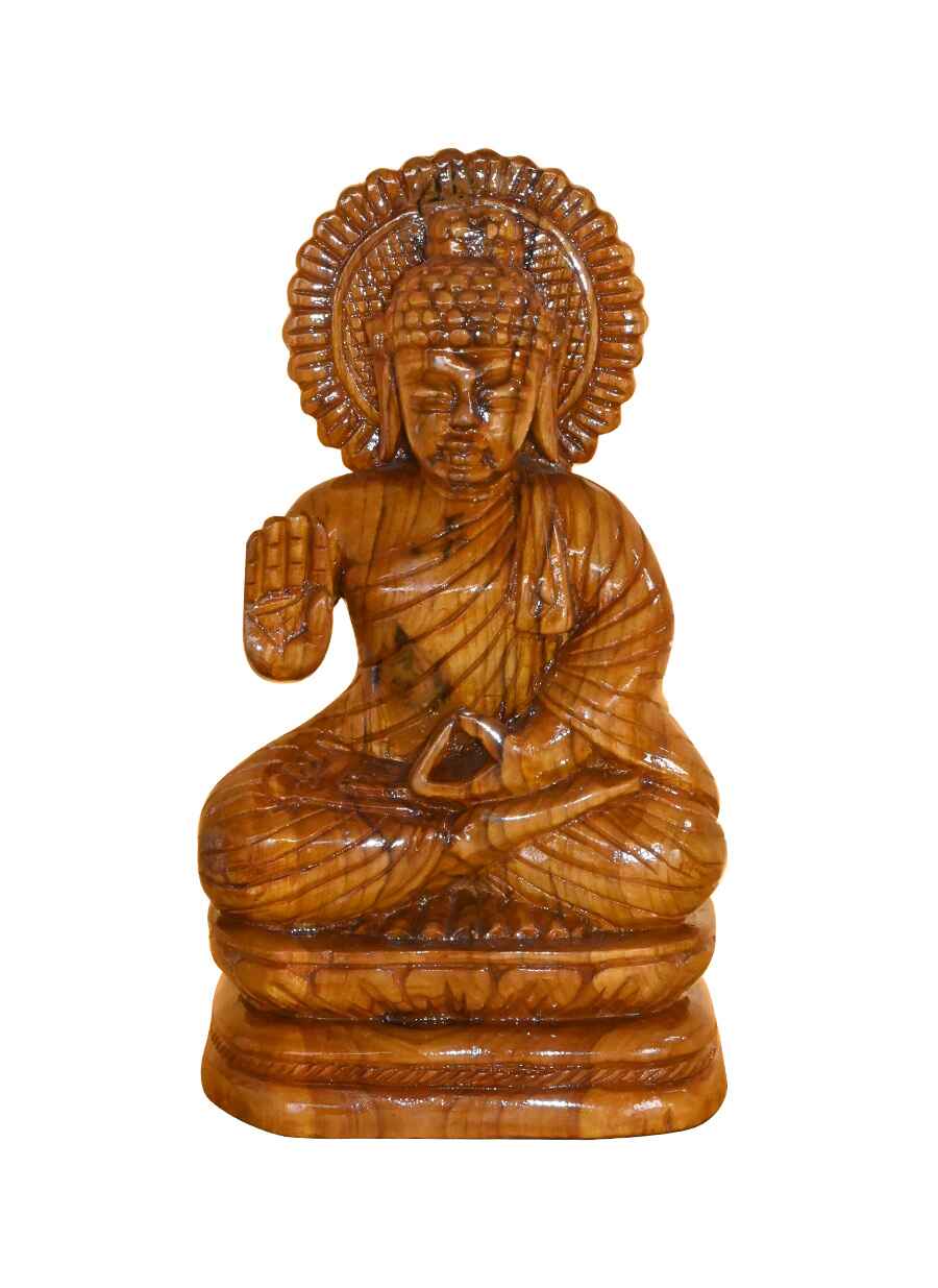 Wooden Buddha Murti