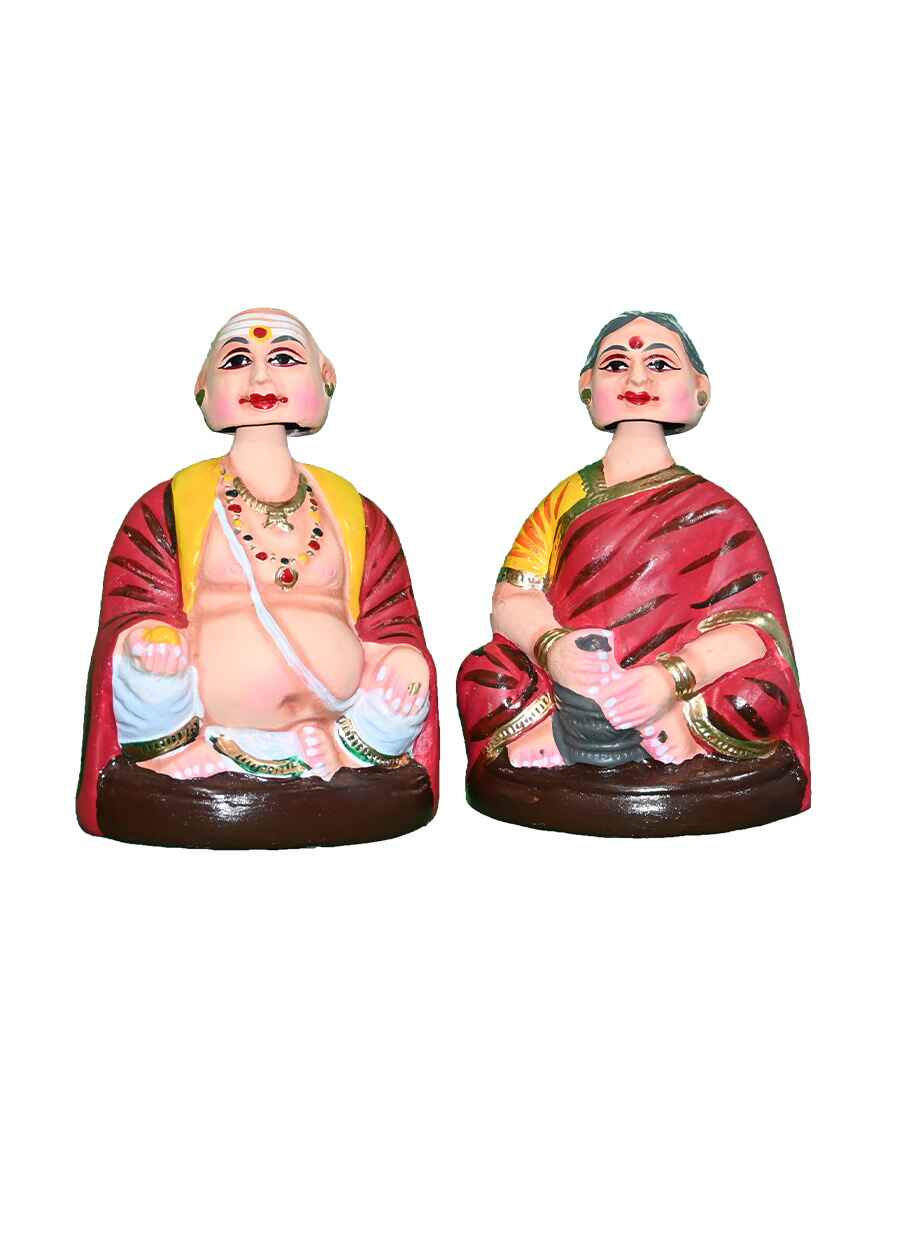 Paper Mache Dancing Doll - Grand Parents - 1