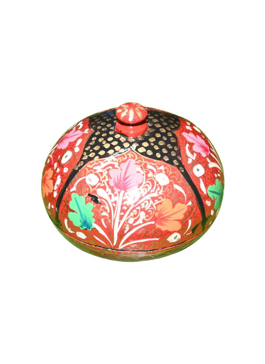 Jammu Kashmir Papier Mache Power Utility Box - 5 Inch (Medium)