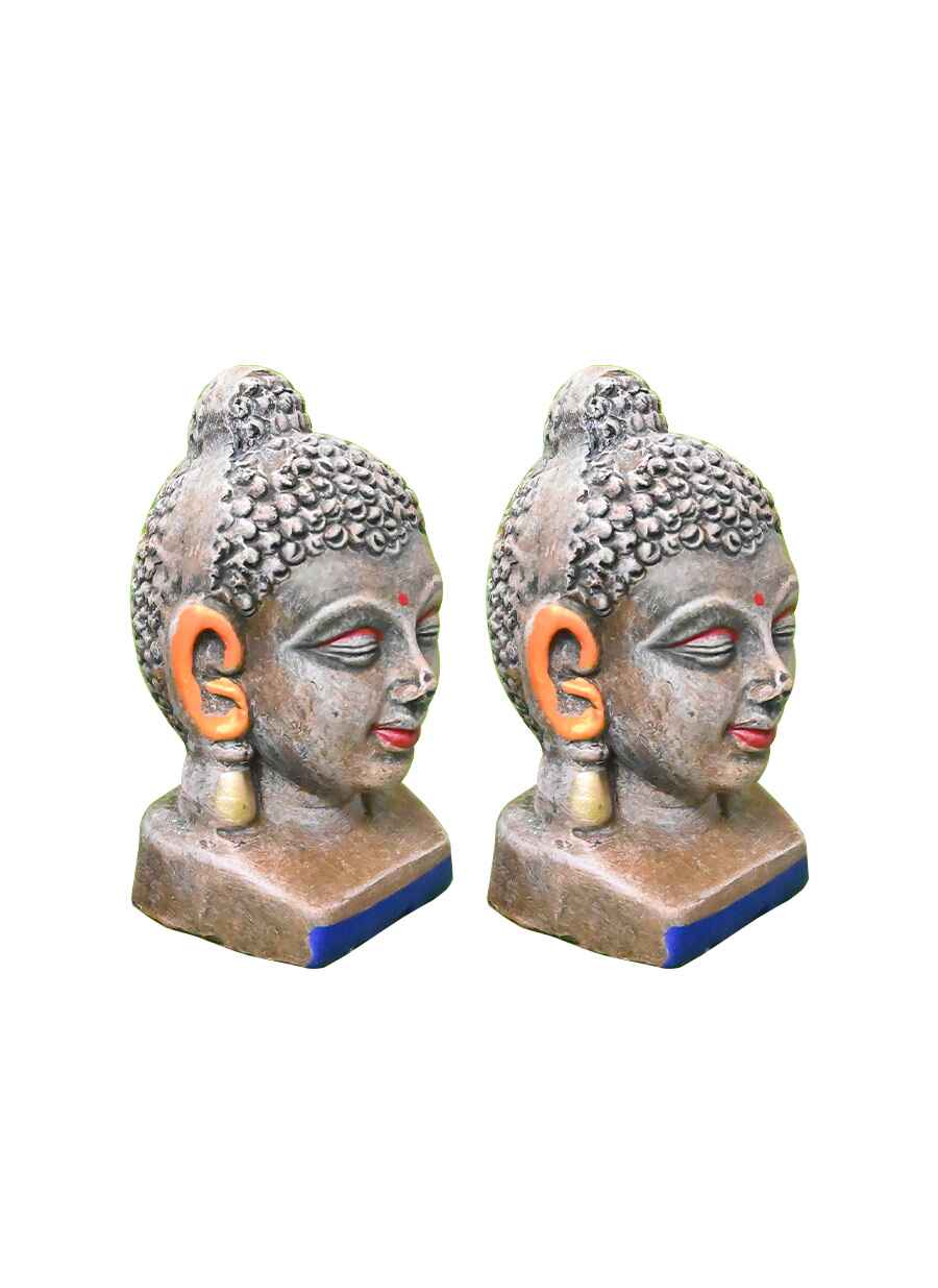 Terakota Buddha Face Set - 1