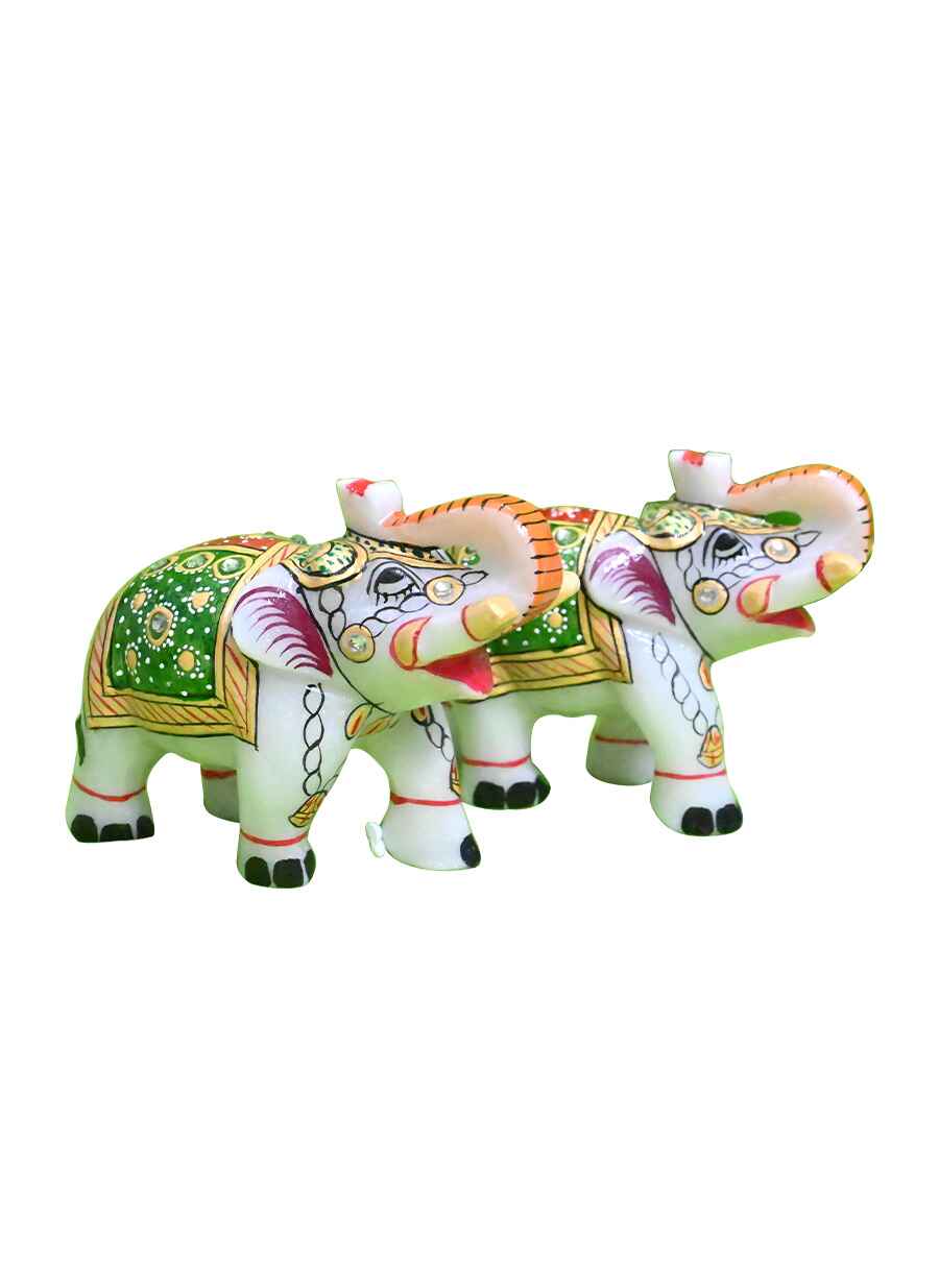 Marble Elephant Set - 3