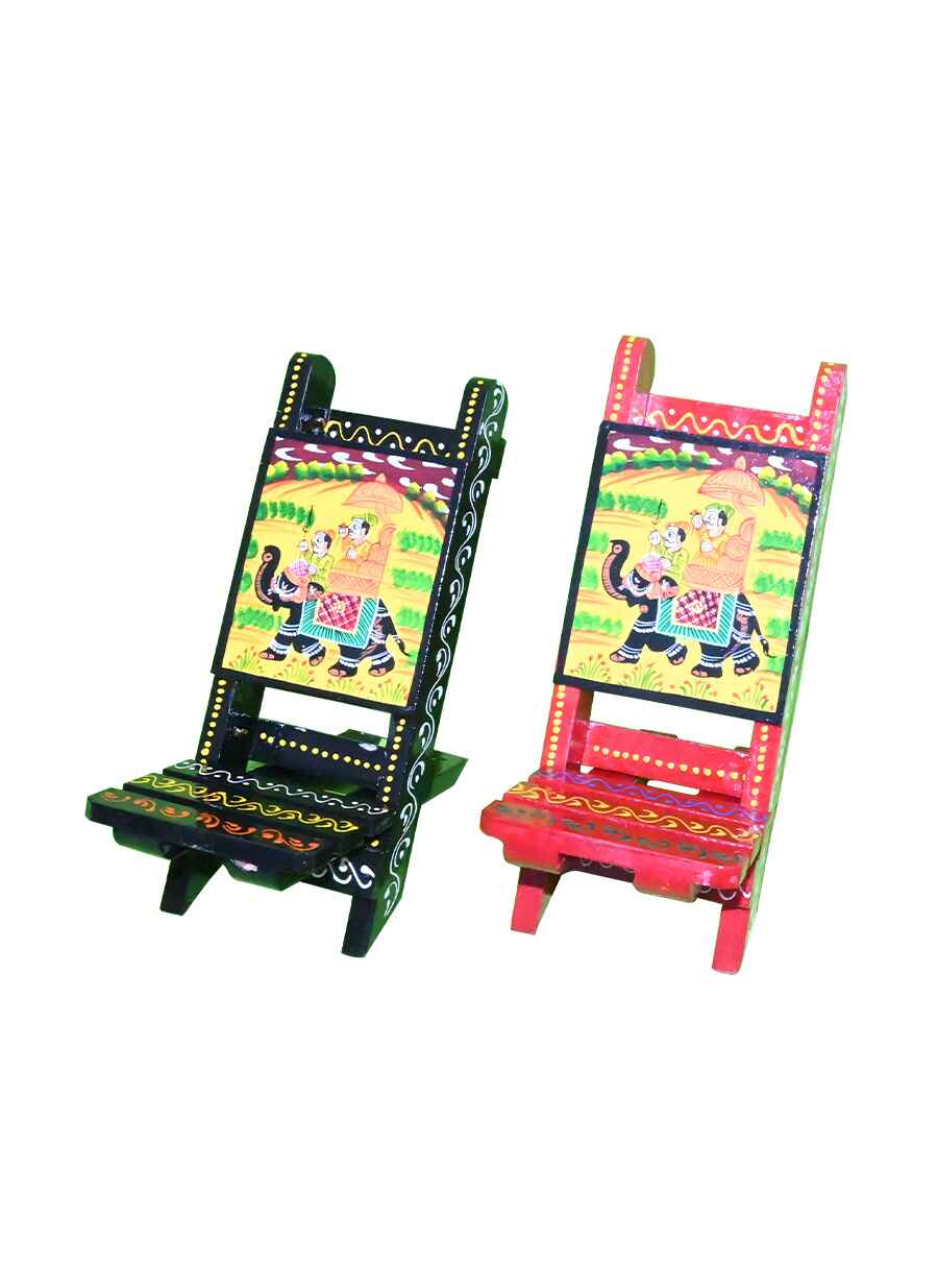 Wooden Mobile Stand Set of-2 - Weight - 200 GM