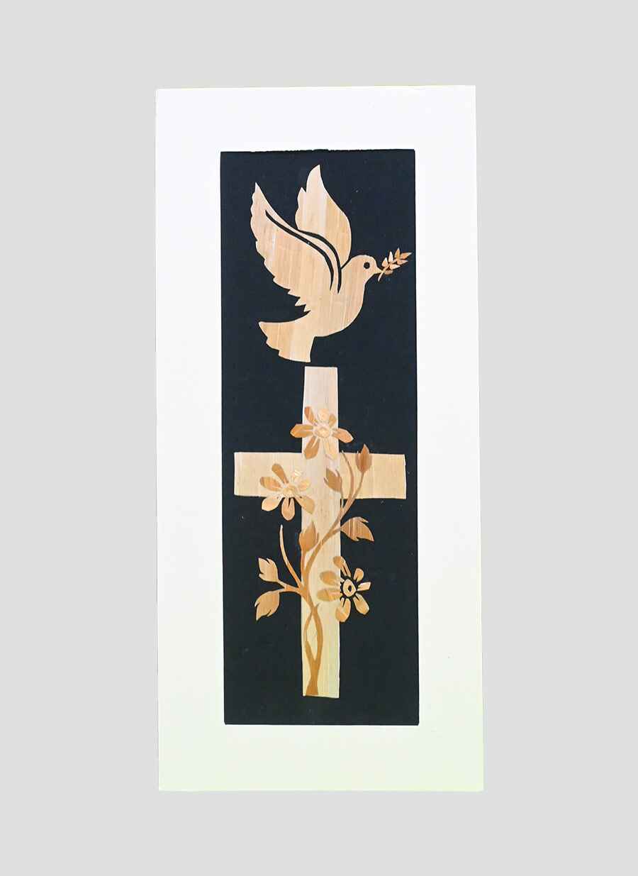Paddy Straw Cross for Christmas Decoration