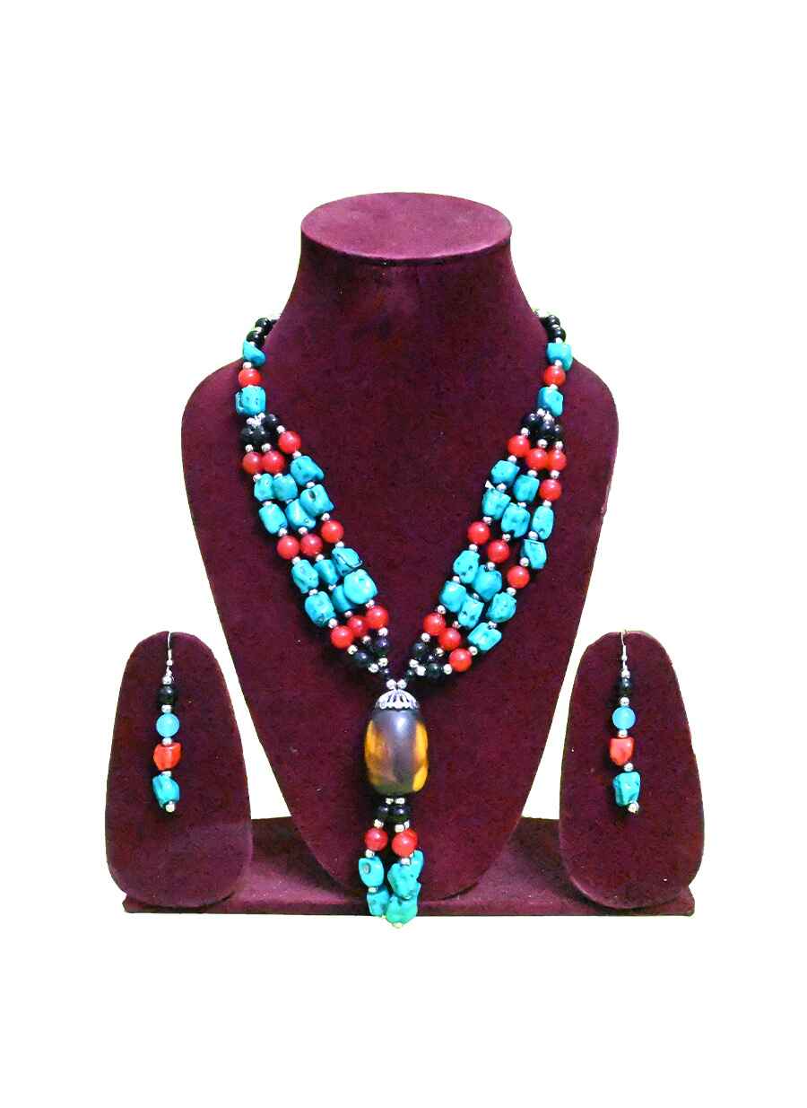 Tribal Beaded Necklace - 10
