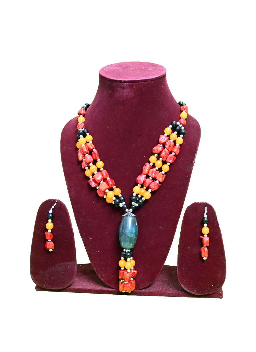 Tribal Beaded Necklace - 8