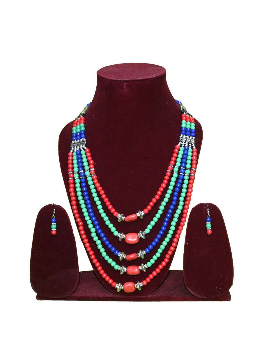 Tribal Beaded Necklace - 2