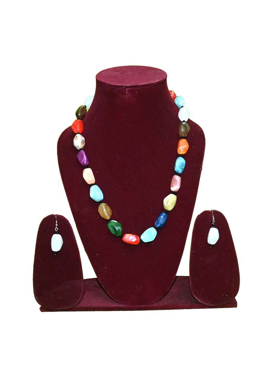 Stone Beaded Tribal Necklace - 3