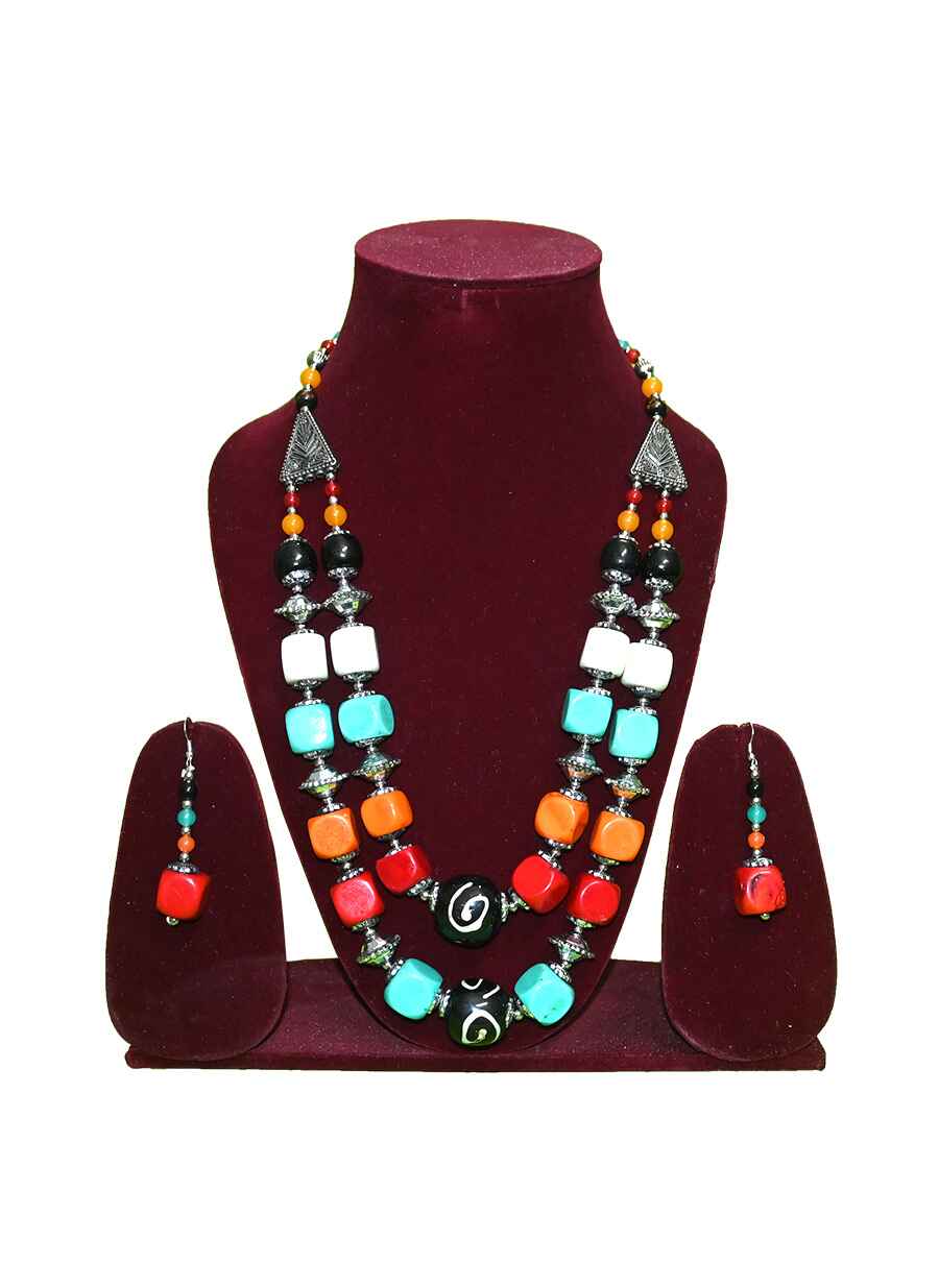 Tribal Beaded Necklace - 1