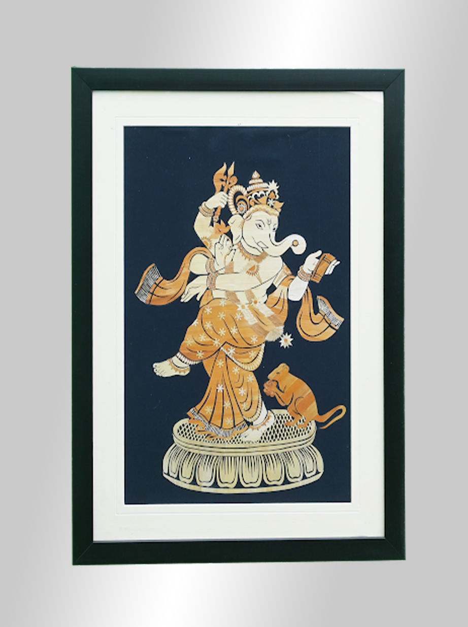 Paddy Straw Dancing Ganesh