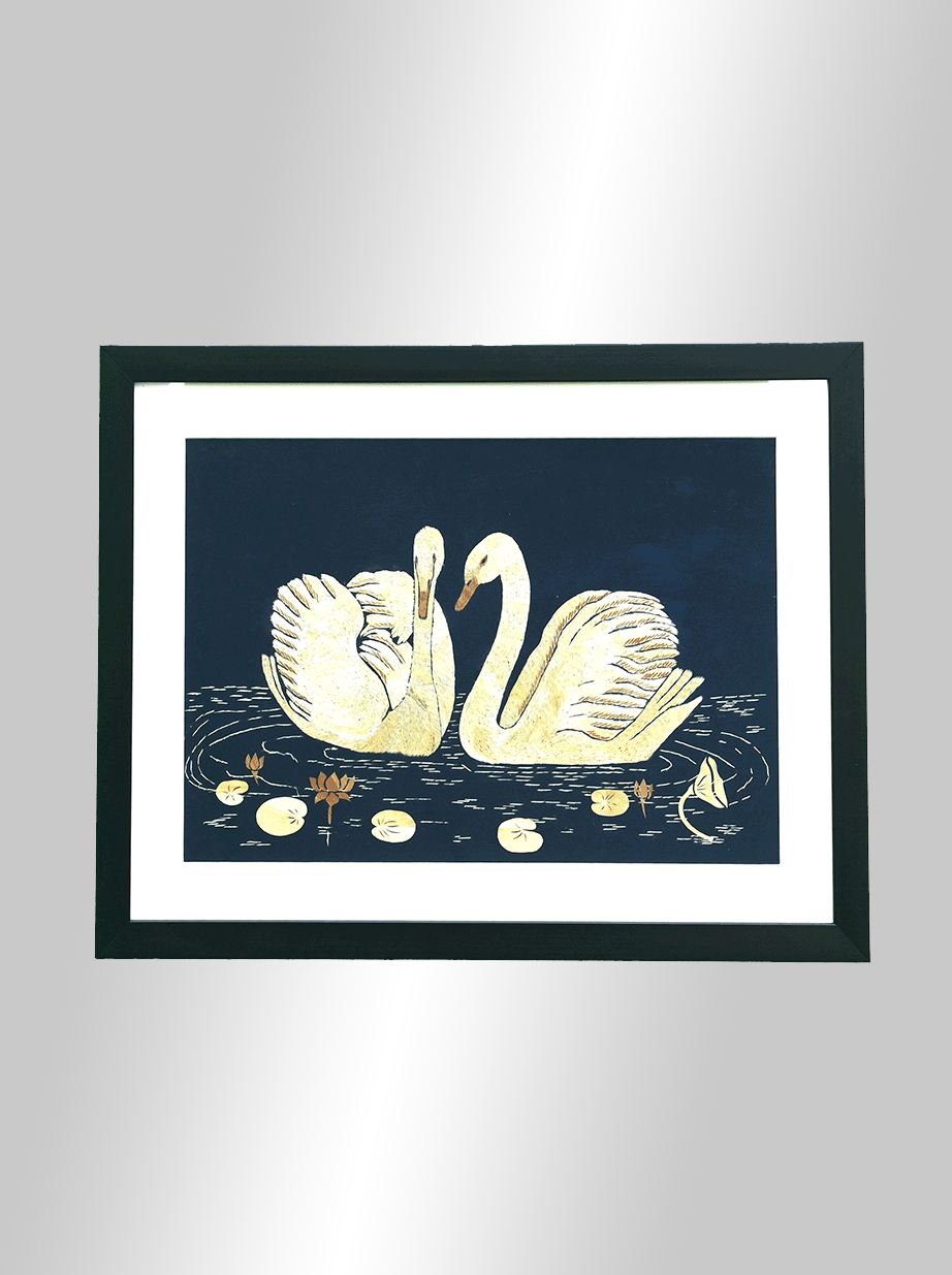 Paddy Straw Twin Swan Home Decor
