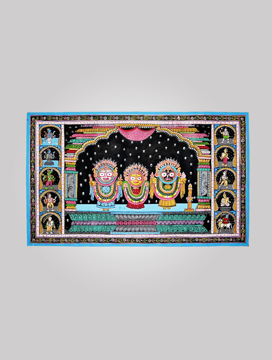 Suna Besha  (Gold Costumes) of Lord Jagannath with Das Avatar of Lord Krishna  - 1